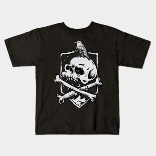 Skull and bird coll and newest Kids T-Shirt